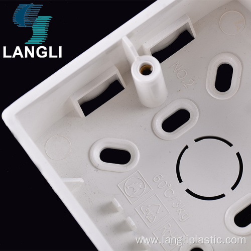 Pvc Switch Box Socket Single Gang Switch Box